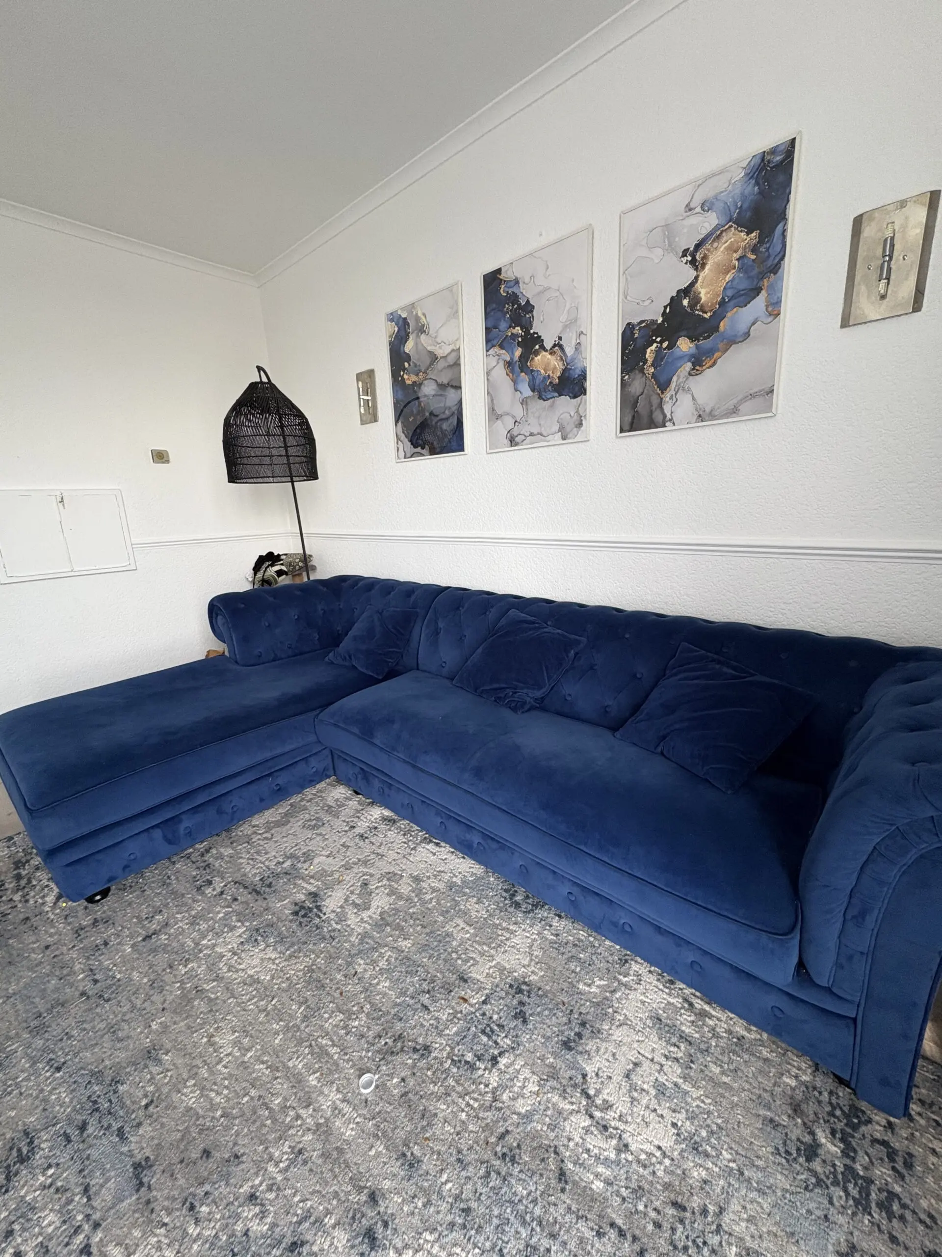 Made Velvet Branagh Corner Sofa