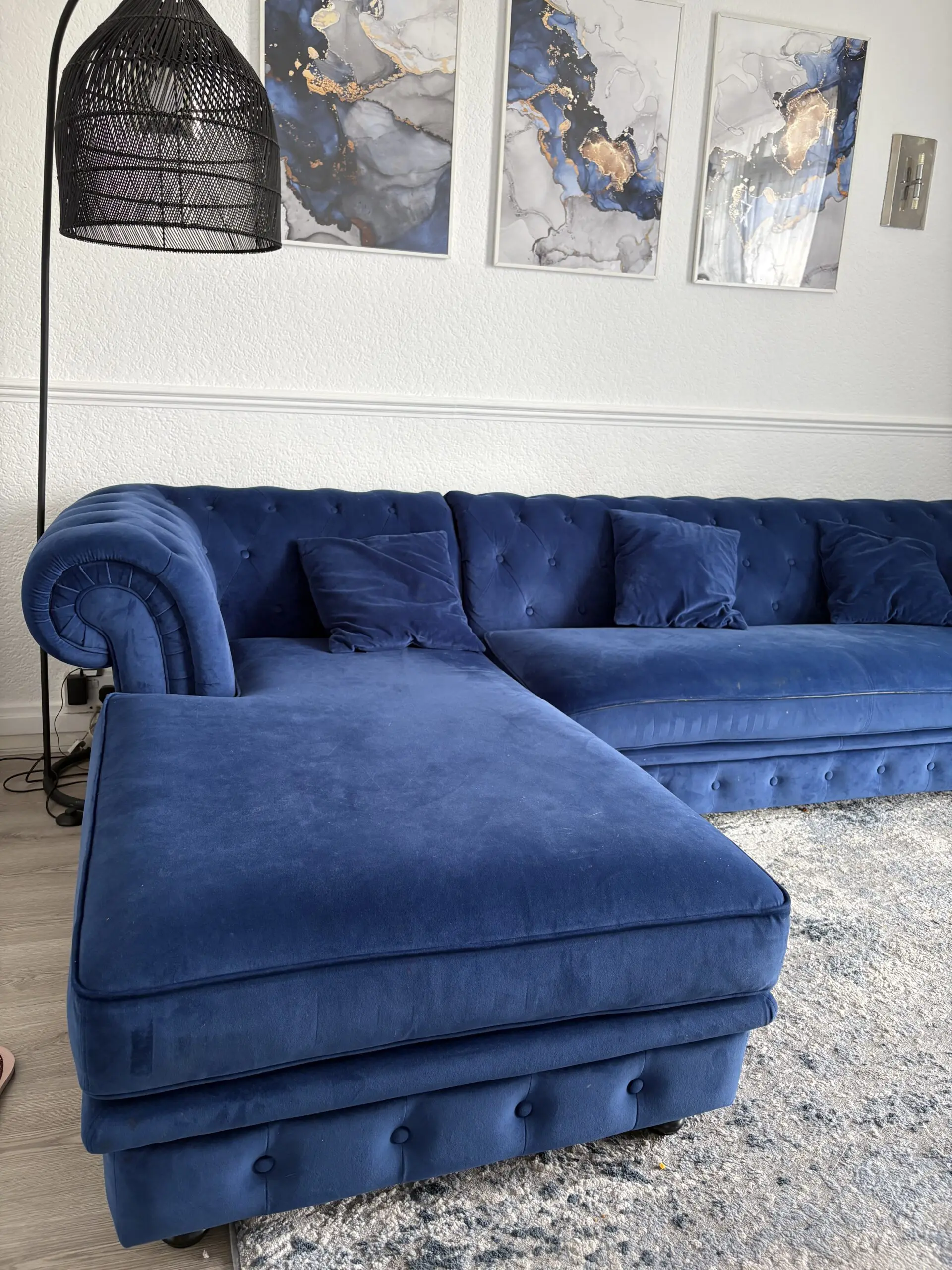 Made Velvet Branagh Corner Sofa