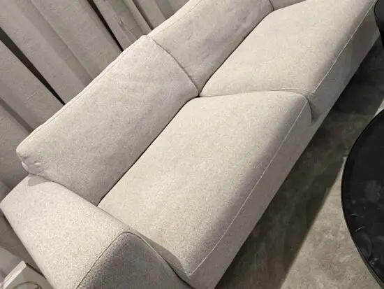 Light Grey 3 seater DFS Sofa + 2 chairs + 2 foot stools