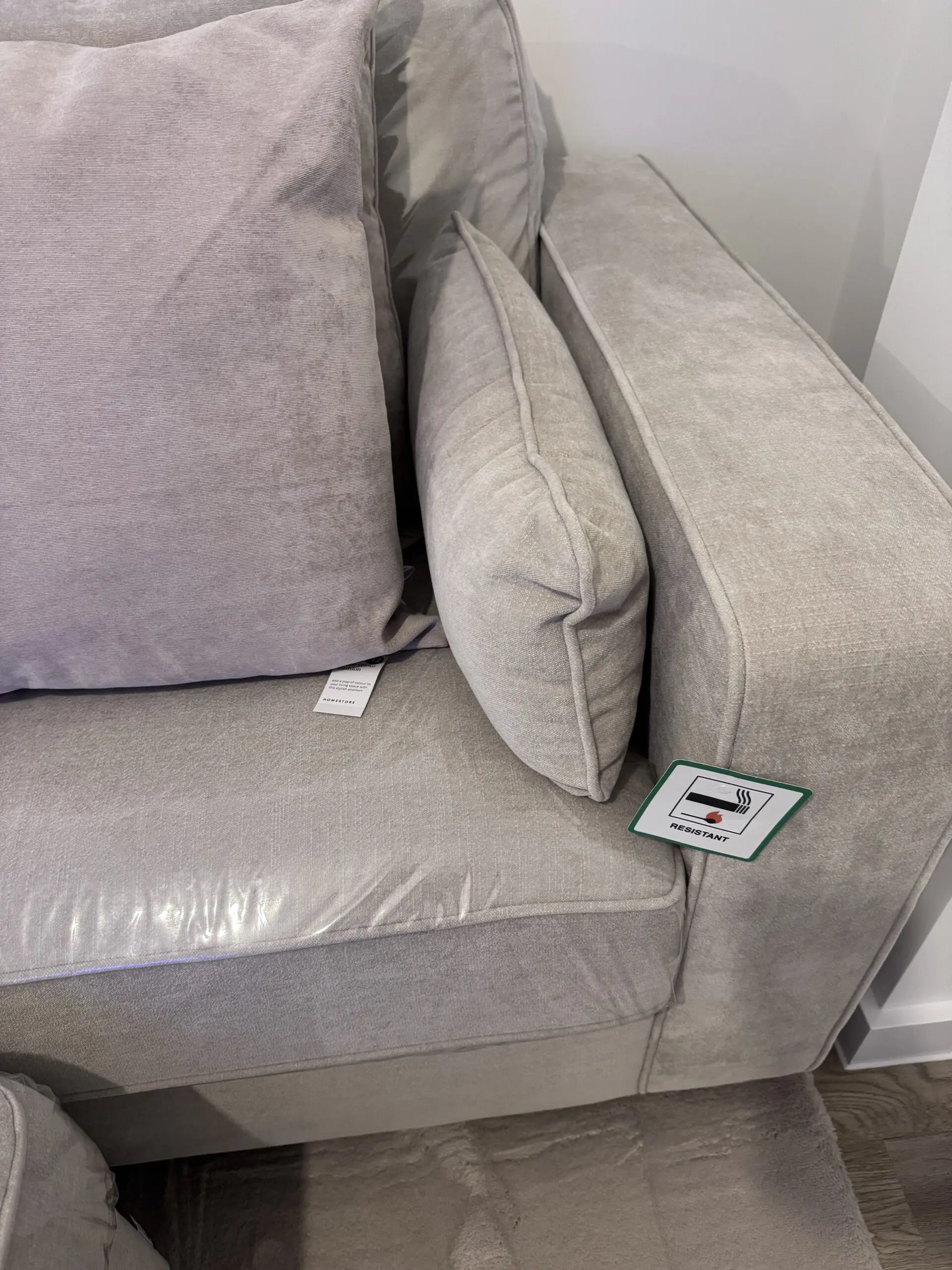 Sofa Club Summer Linen Large Sofa & Matching Storage Footstall