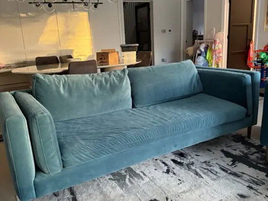 Sofa workshop teal 3 seater sofa