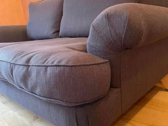 John Lewis navy blue 2 seater sofa