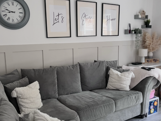 Grey Windsor sofa club left corner sofa