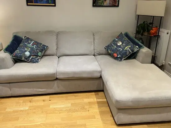 DFS Freya Grey Corner Sofa