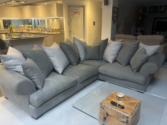 Bespoke made corner sofa from Raft