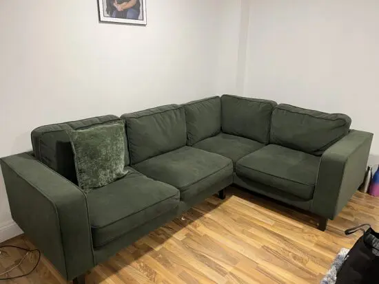 Soho Right Hand Corner Sofa - Dark Olive