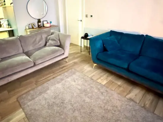 Stunning Velvet Touch 3 and 2 Seater Sofa Set.