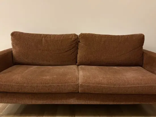 Dunelm Jacob Corduroy 3 Seater Sofa - Terracotta