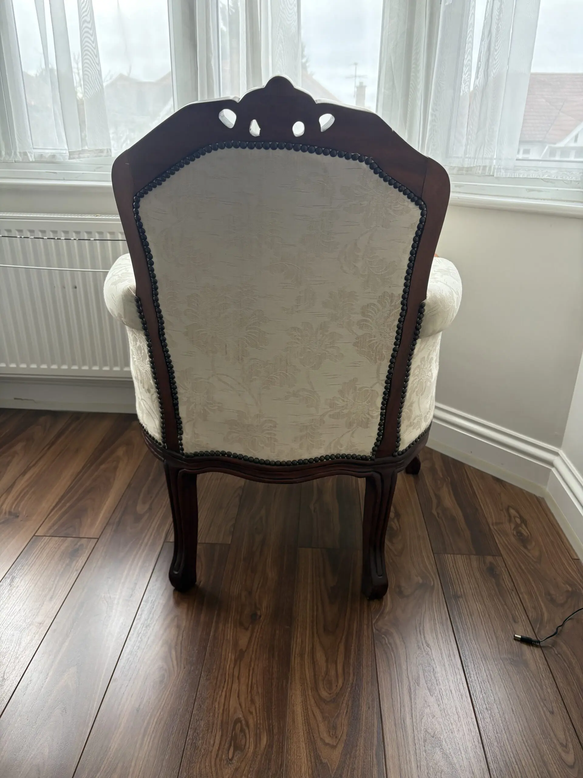 African mahogany carved 2 seater and single seater