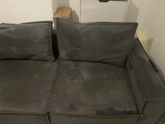 Grey left hand corner suite sofa