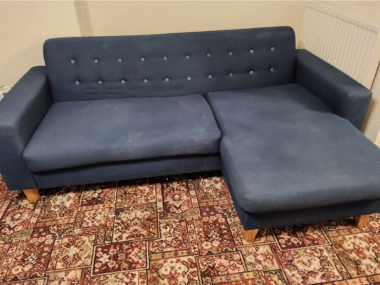Blue sofa