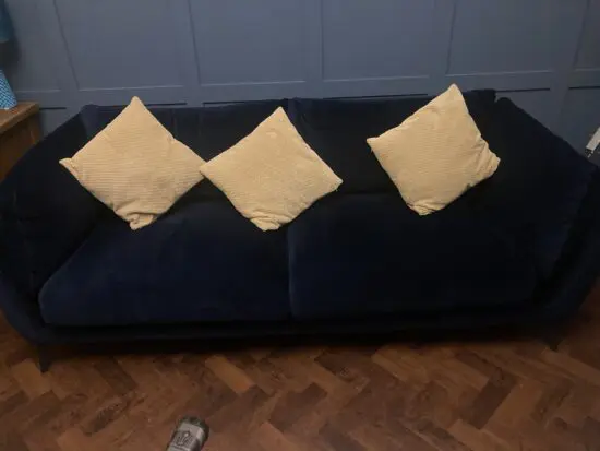 Barker & Stonehouse velvet sofa set