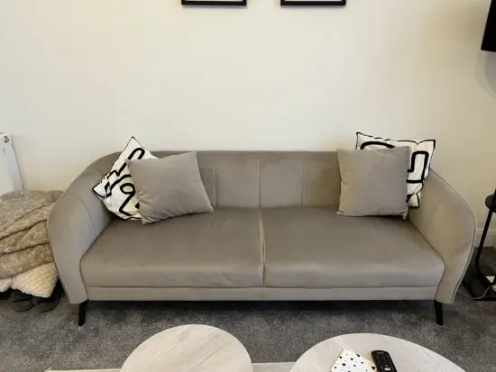 Furniture&Choice Loren 3 Seater Champagne Sofa