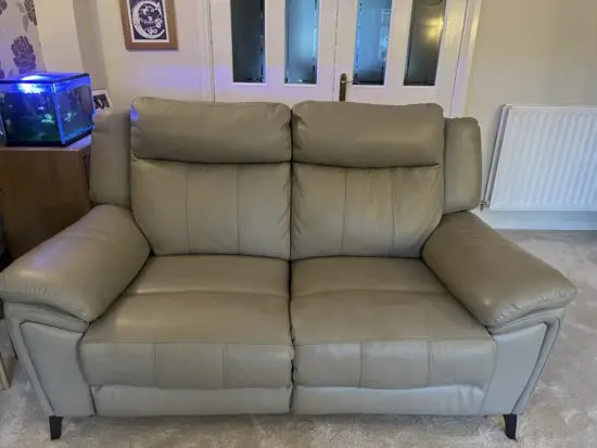DFS Wren 2 seater leather recliner