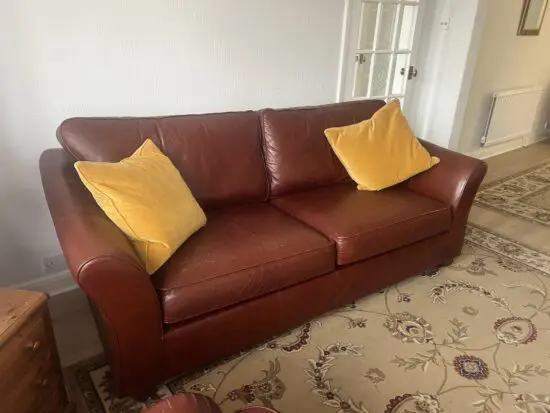 Marks & Spencer Leather 3 Seater Sofa & Chair