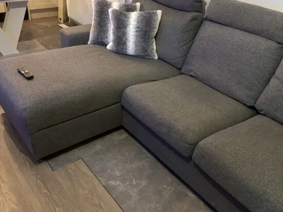 IKEA Vimle grey sofa with storage chaise longue