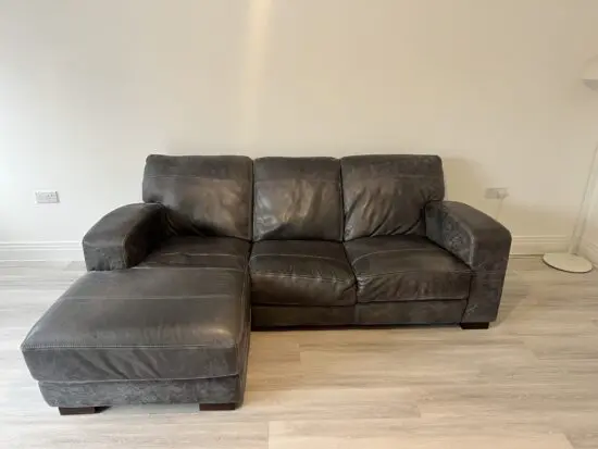 DFS Grey Julius Left Hand Facing Chaise End Sofa