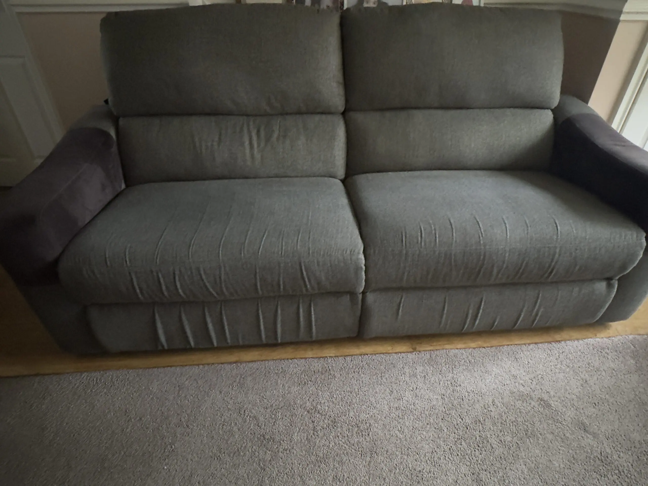 X2 3 seater sofa x1 armchair and x1 footstool