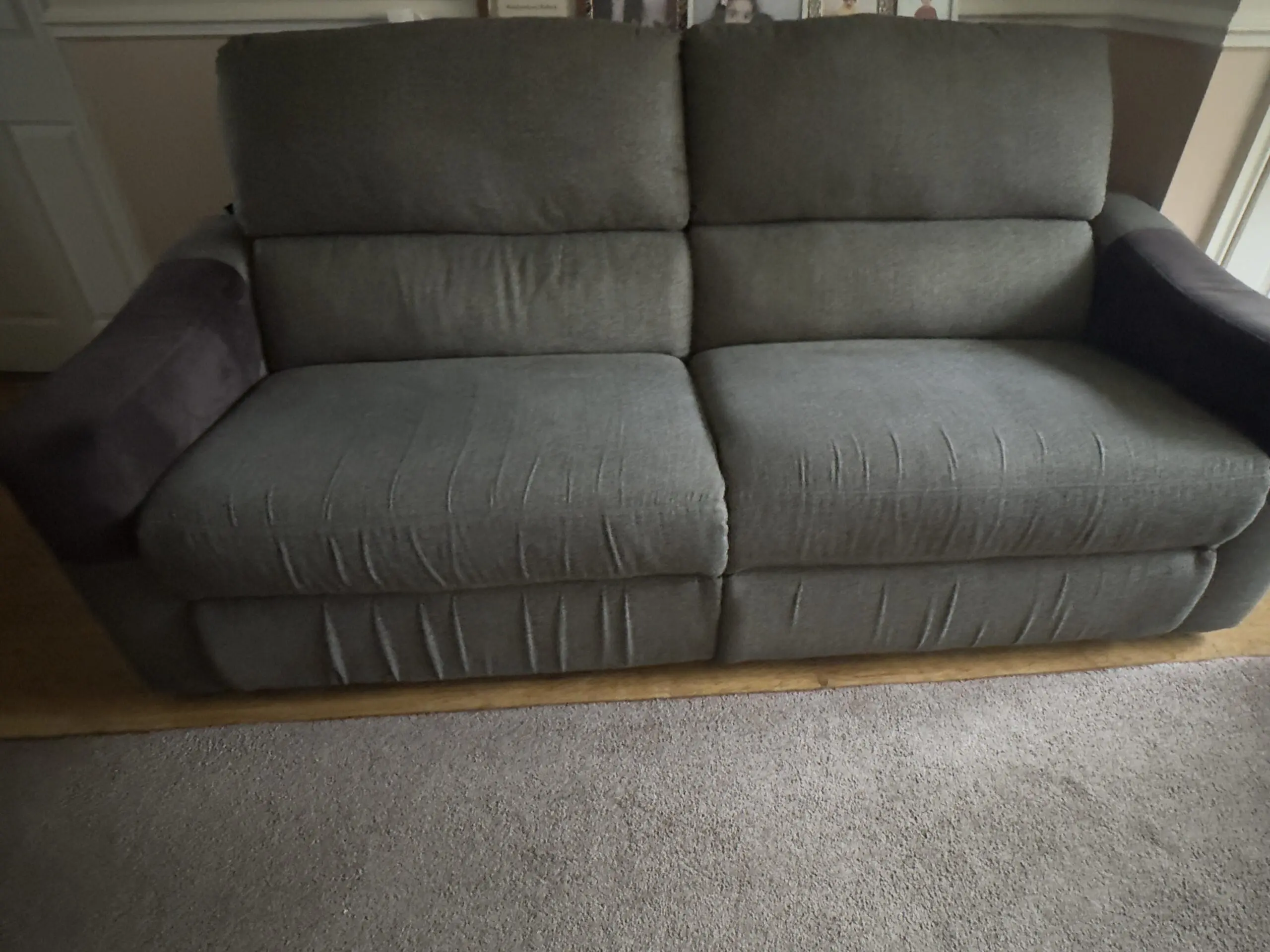 X2 3 seater sofa x1 armchair and x1 footstool