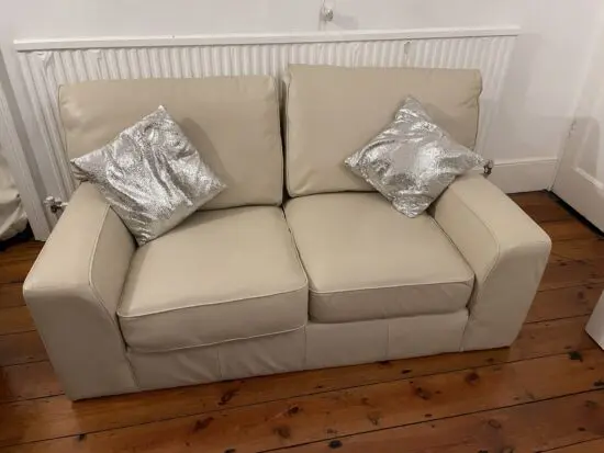 Marks & Spencer's Cream Leather 2 seater sofa