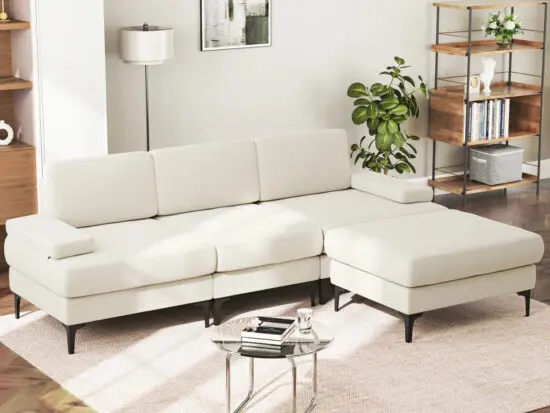 Wayfair Beige corner sofa (brand new)