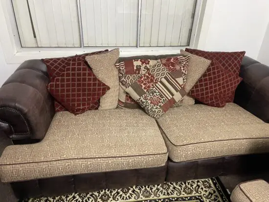 Brown sofa