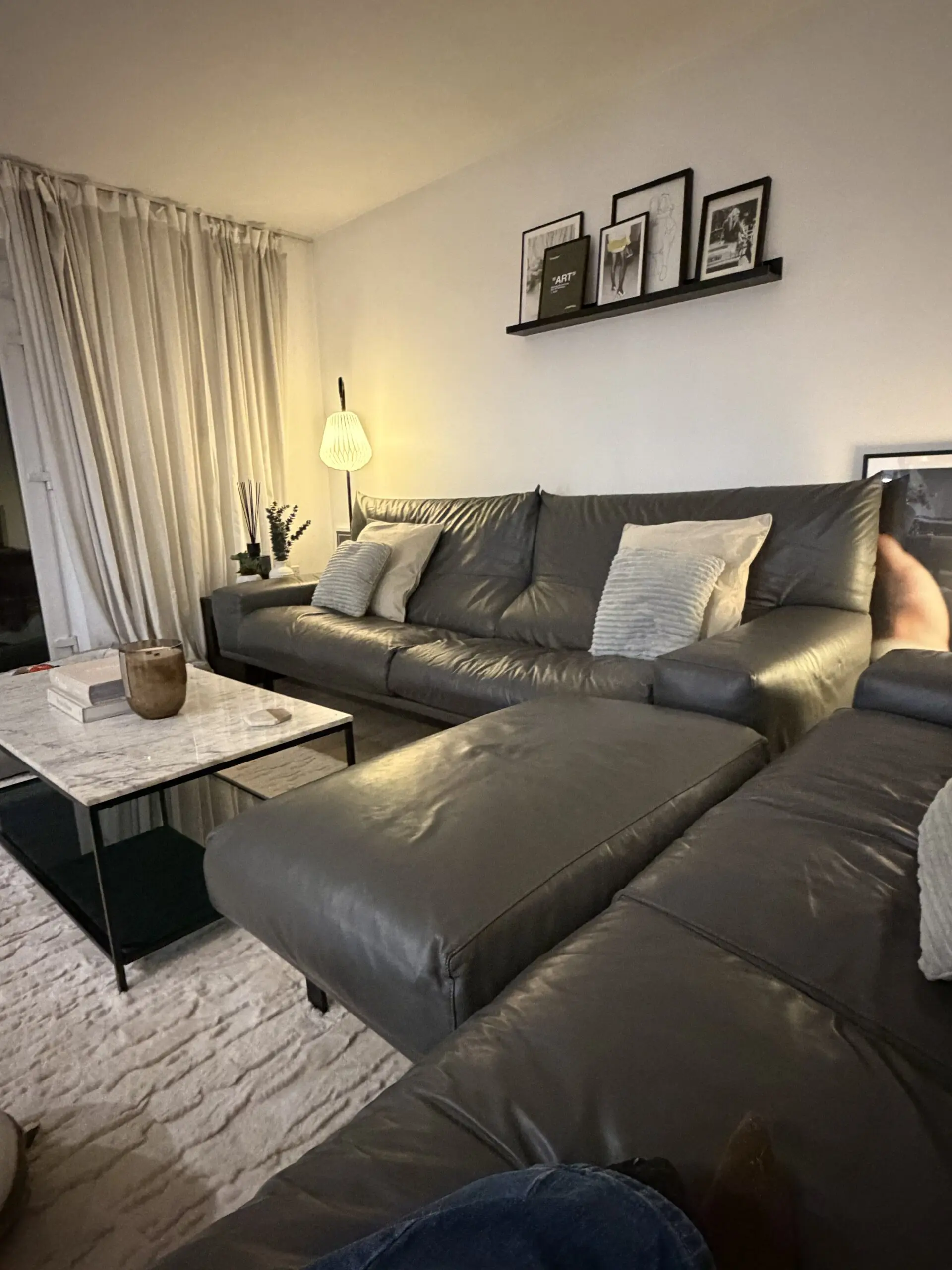 Grey Triss Bolzano Sofa set + ottoman