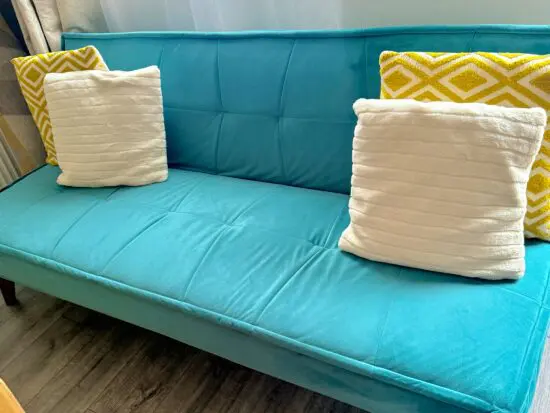 Bensons for bed- Velvet ocean green Sofa bed