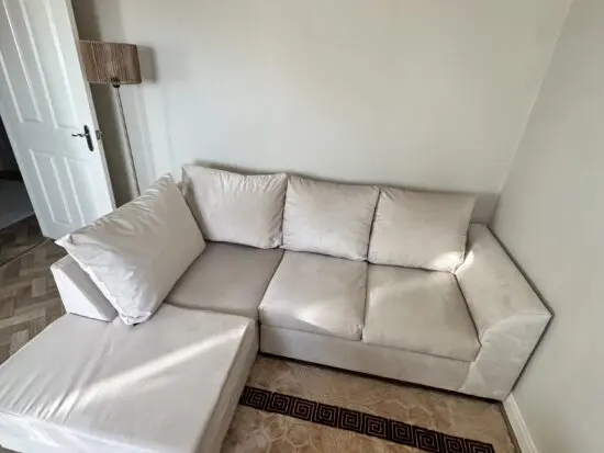 Cream 4 corner sofa