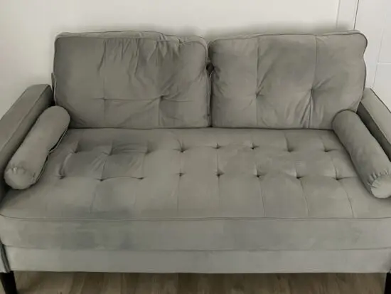 2 seater grey sofa - only 3 months old