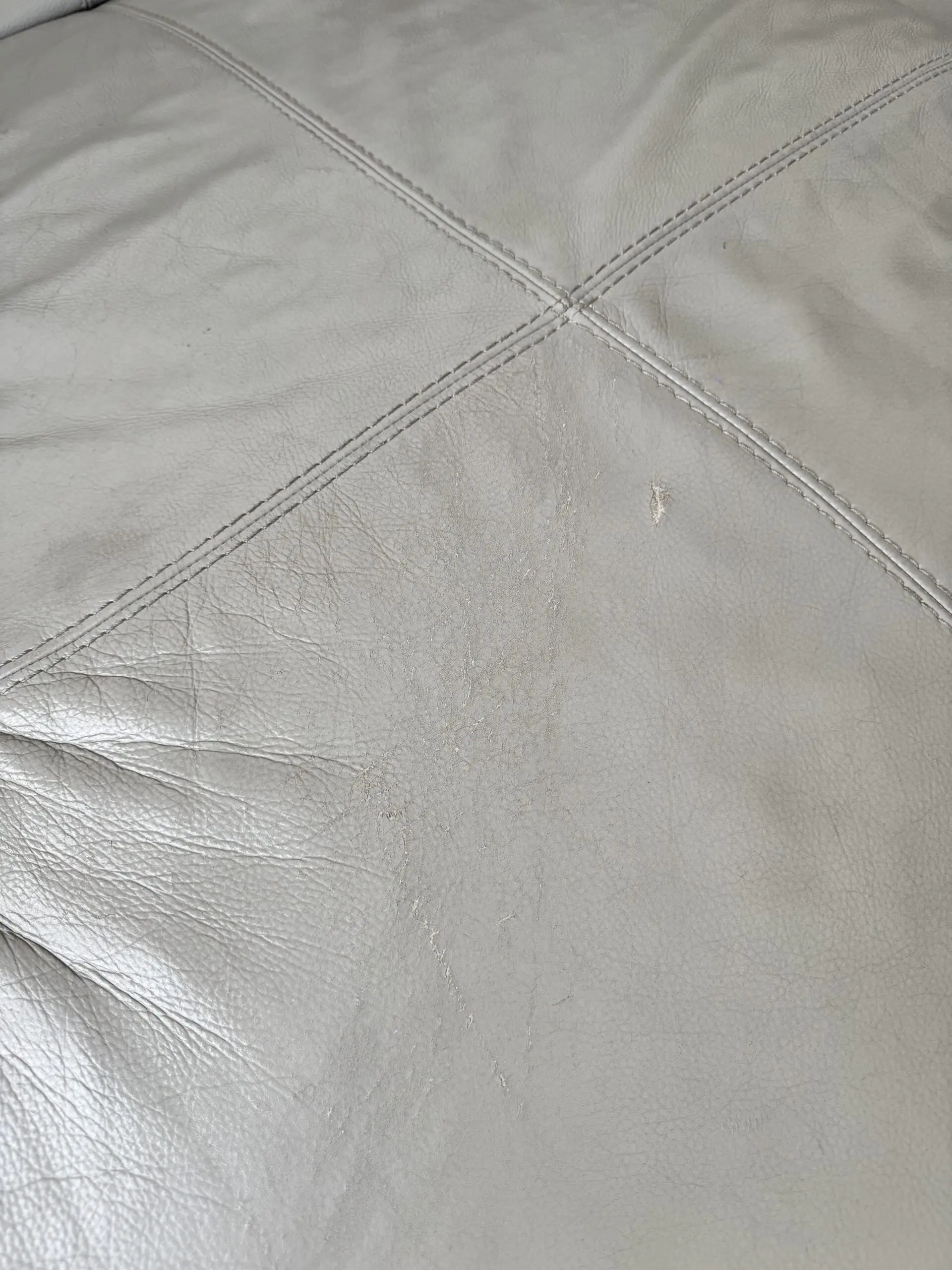 L shape leather sofa with recliner