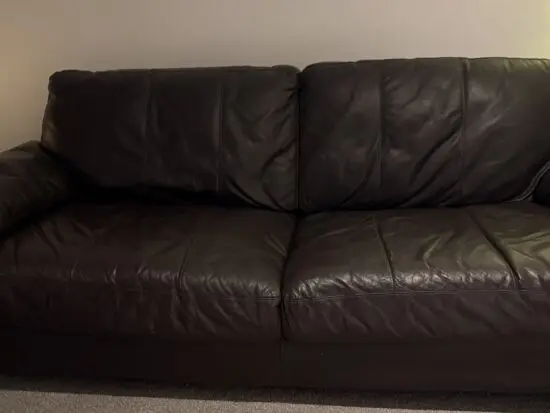DFS Brown Leather. Collect Hyndburn