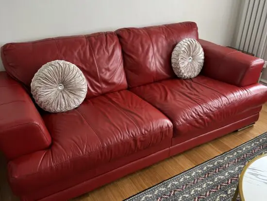 DFS RED 3 seaters x 2