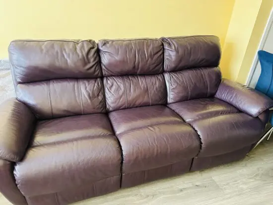 DFS 3 seater power recliner sofa