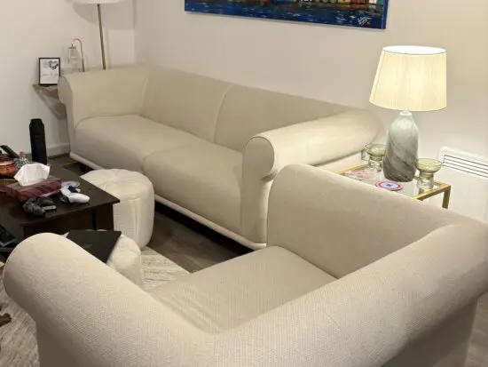 2 Sofas £625 for both!