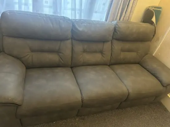 DFS Foster grey 3 seater