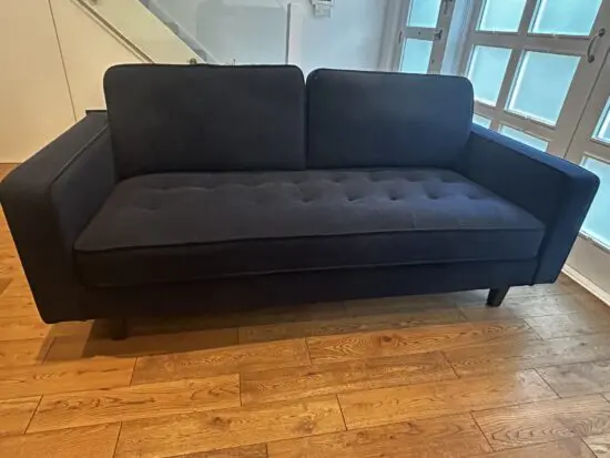 Dusk 3-seater Sloane Sofa in Midnight