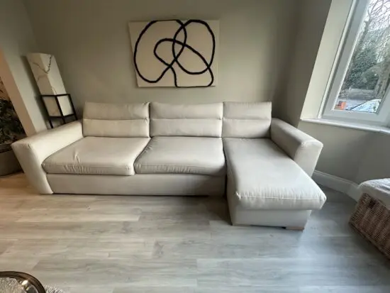 Cream corner sofa