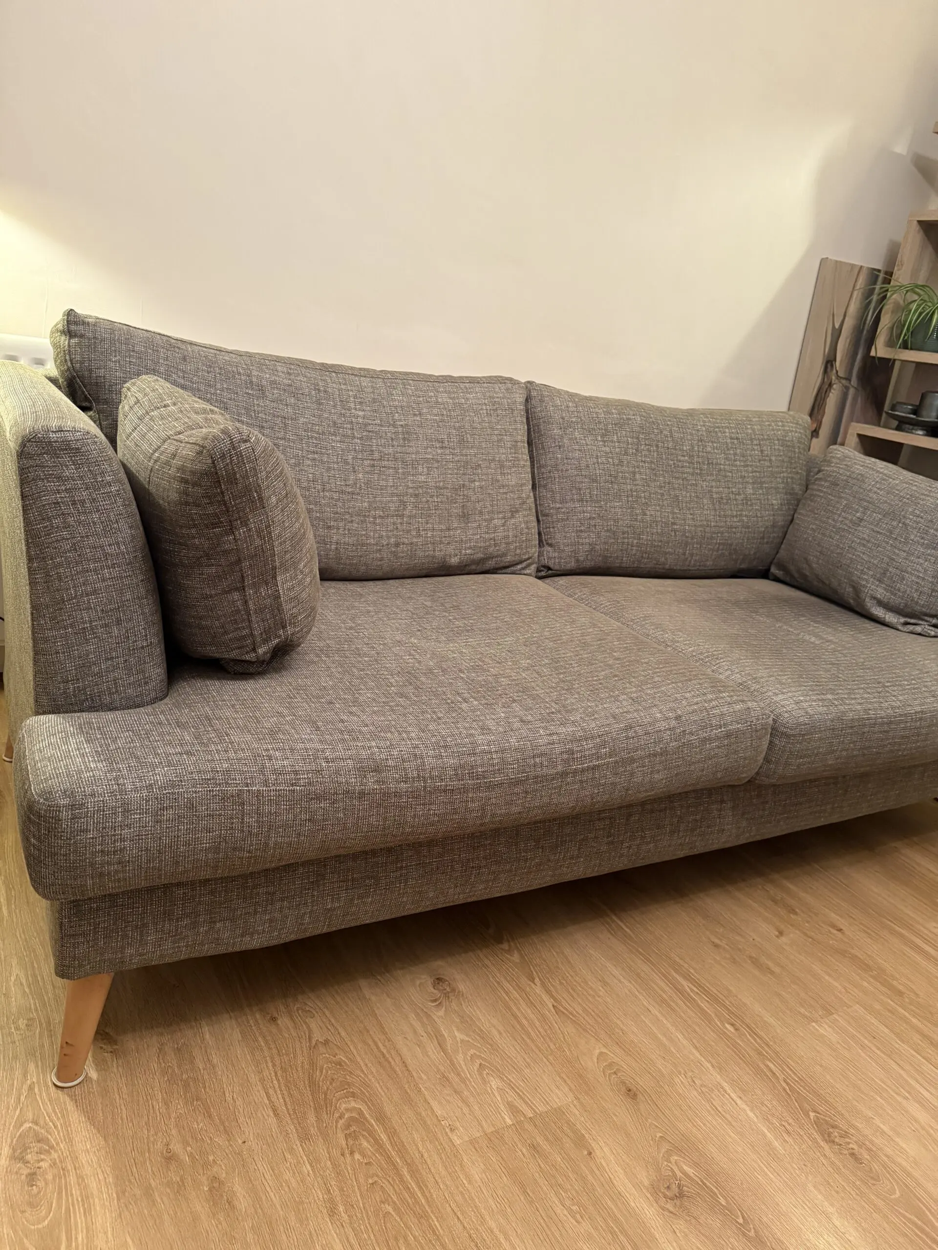 DFS Zeus - Khaki Combina (Green/natural) 4 seater sofa and chair