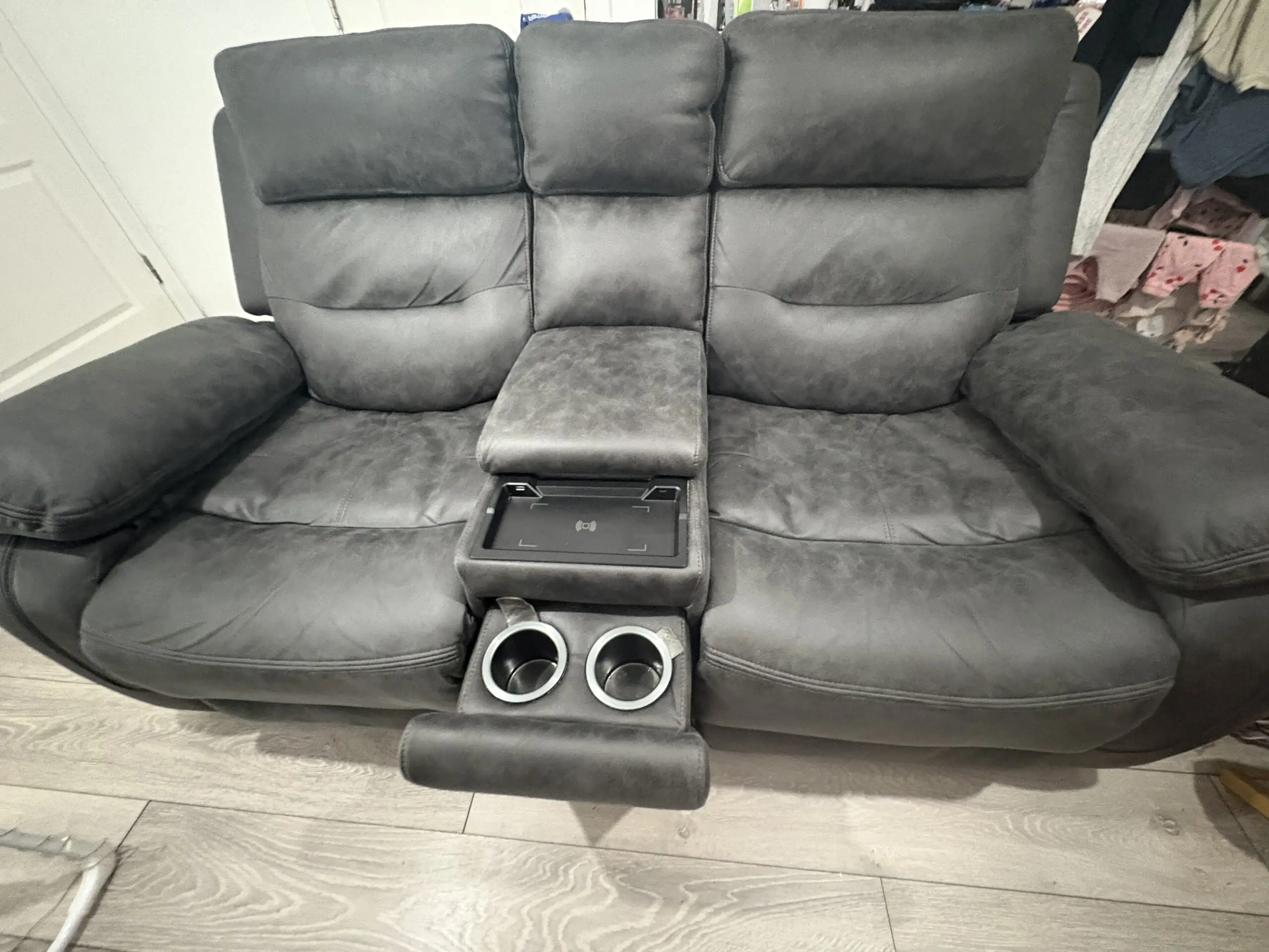 DFS Pierson 2 Seater Music Power Recliner with Console
