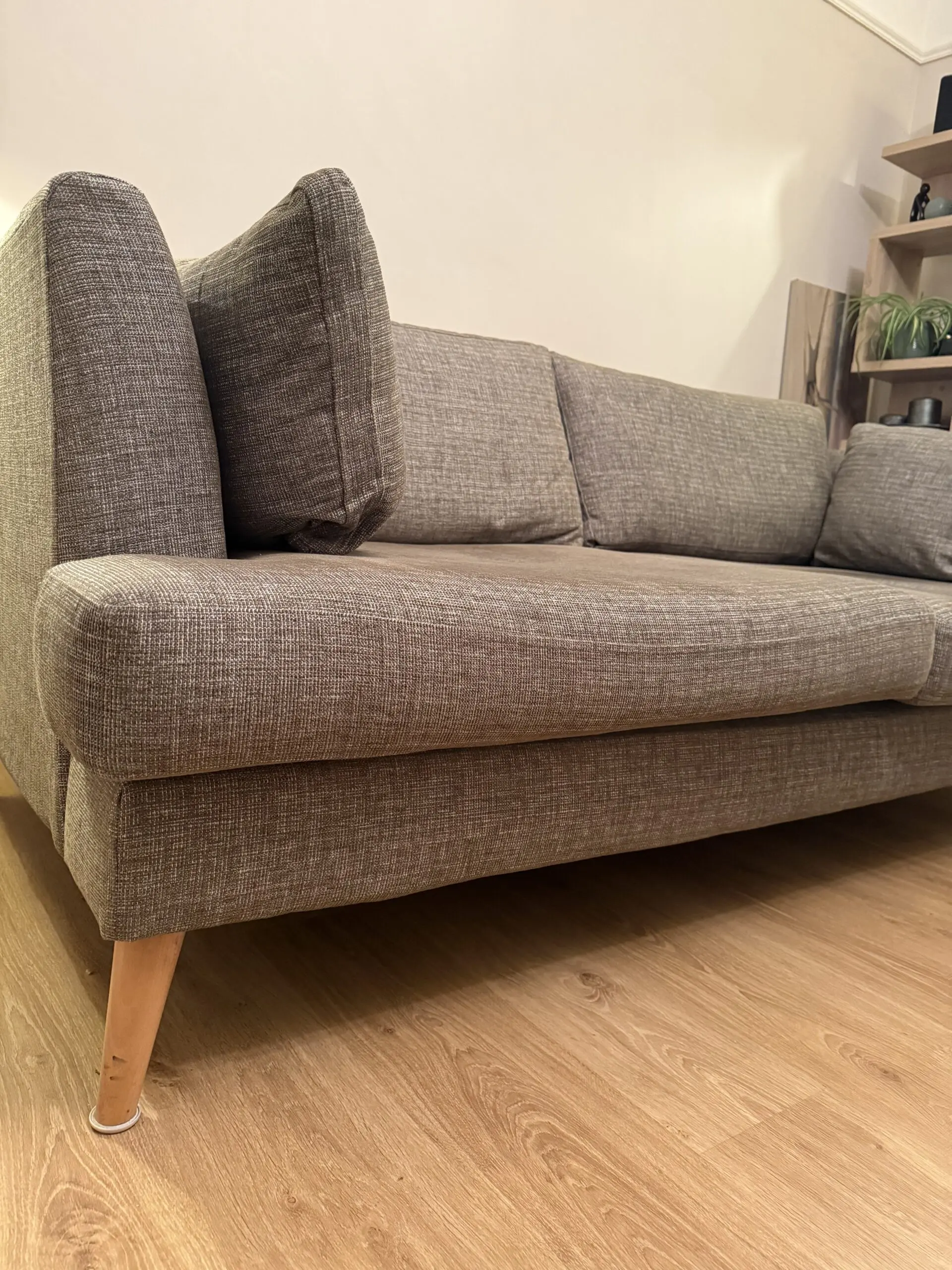 DFS Zeus - Khaki Combina (Green/natural) 4 seater sofa and chair