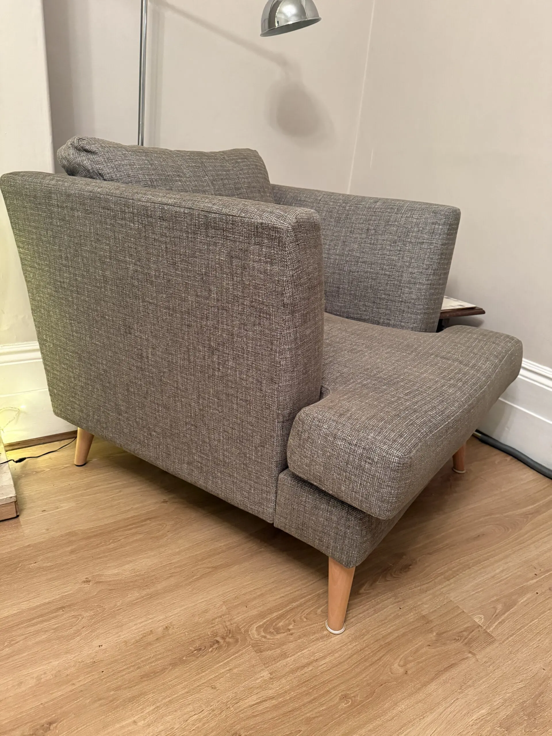 DFS Zeus - Khaki Combina (Green/natural) 4 seater sofa and chair