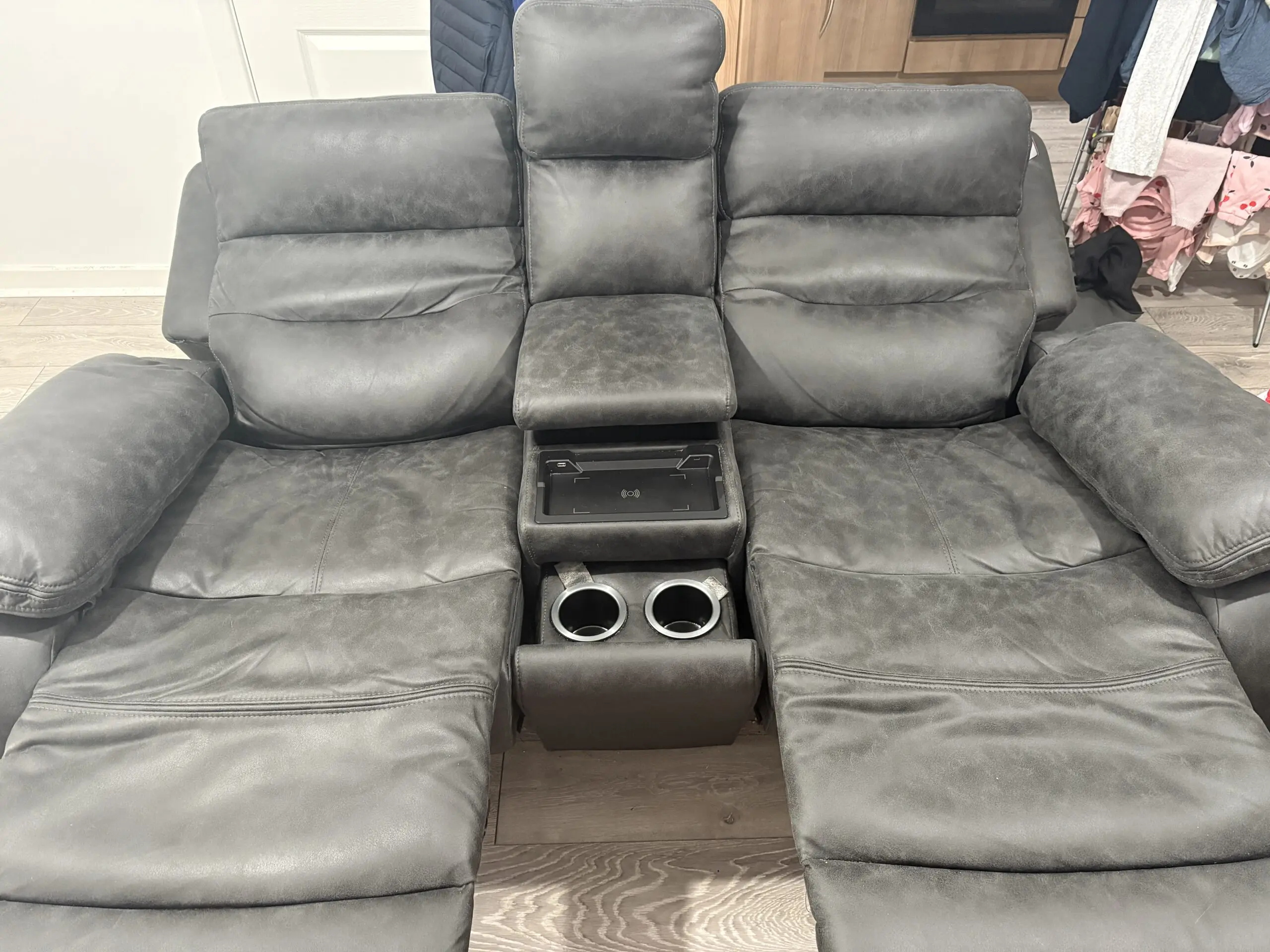 DFS Pierson 2 Seater Music Power Recliner with Console