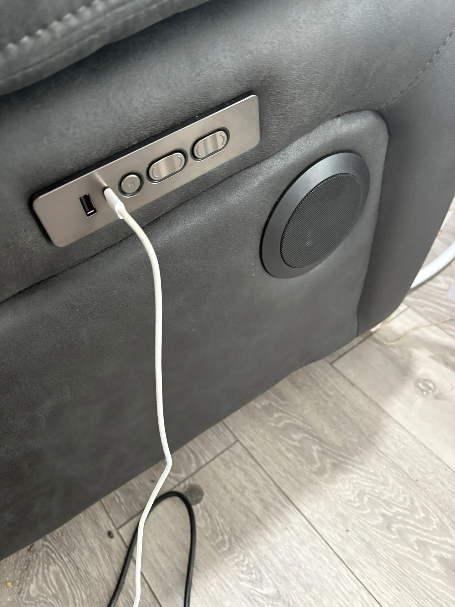 DFS Pierson 2 Seater Music Power Recliner with Console