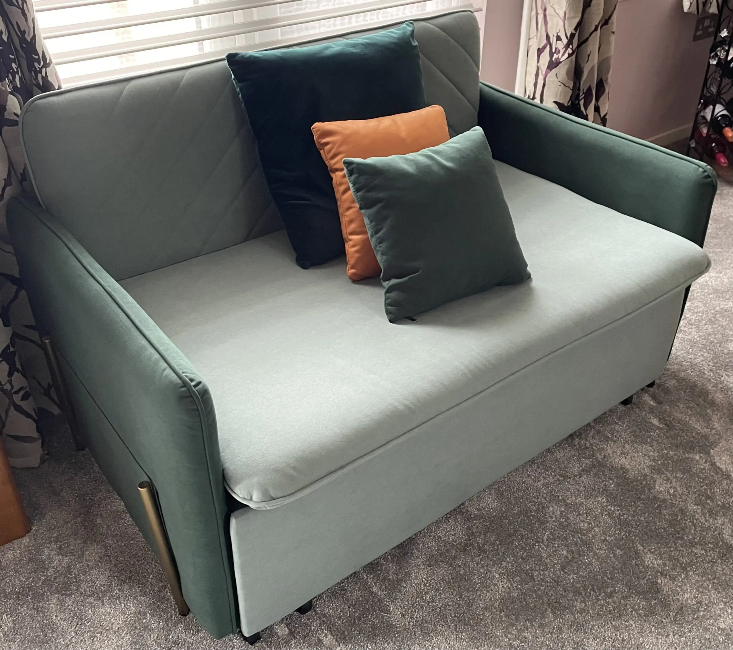 Modern green sofa bed
