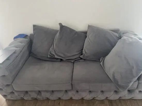 Grey 2 seater sofa