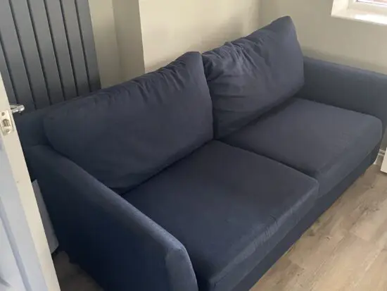 Large 2 seater Navy sofa