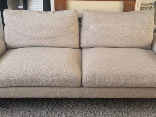 Hampstead Taupe Boucle Curved 3-Seater Sofa