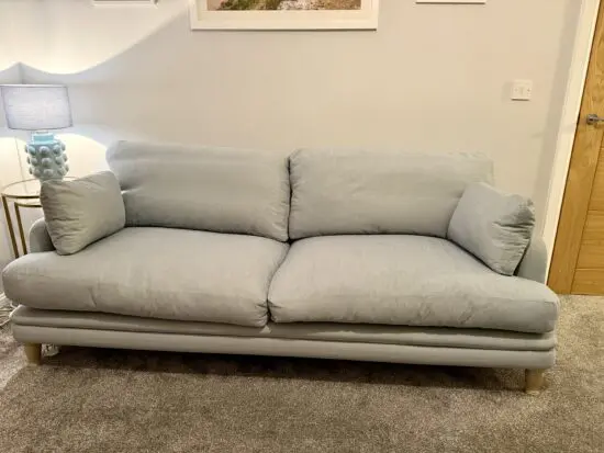 Loaf Large Squisharoo Sofa in Blue Kite Clever Softie 3 seater