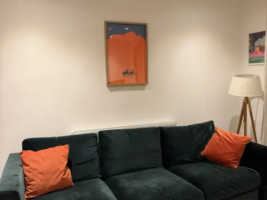 IKEA VIMLE dark green velvet